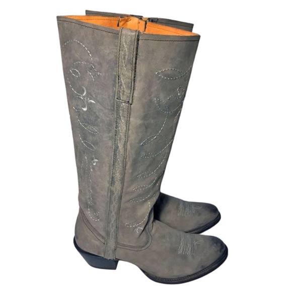 Charlie 1 Horse Gray Mesquite Cowgirl Boots Sz 9.5 - Picture 5 of 9